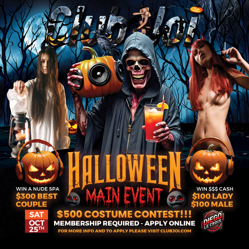 Halloween at Club Joi LA The Main Event. Get Your Ticket Now!!!