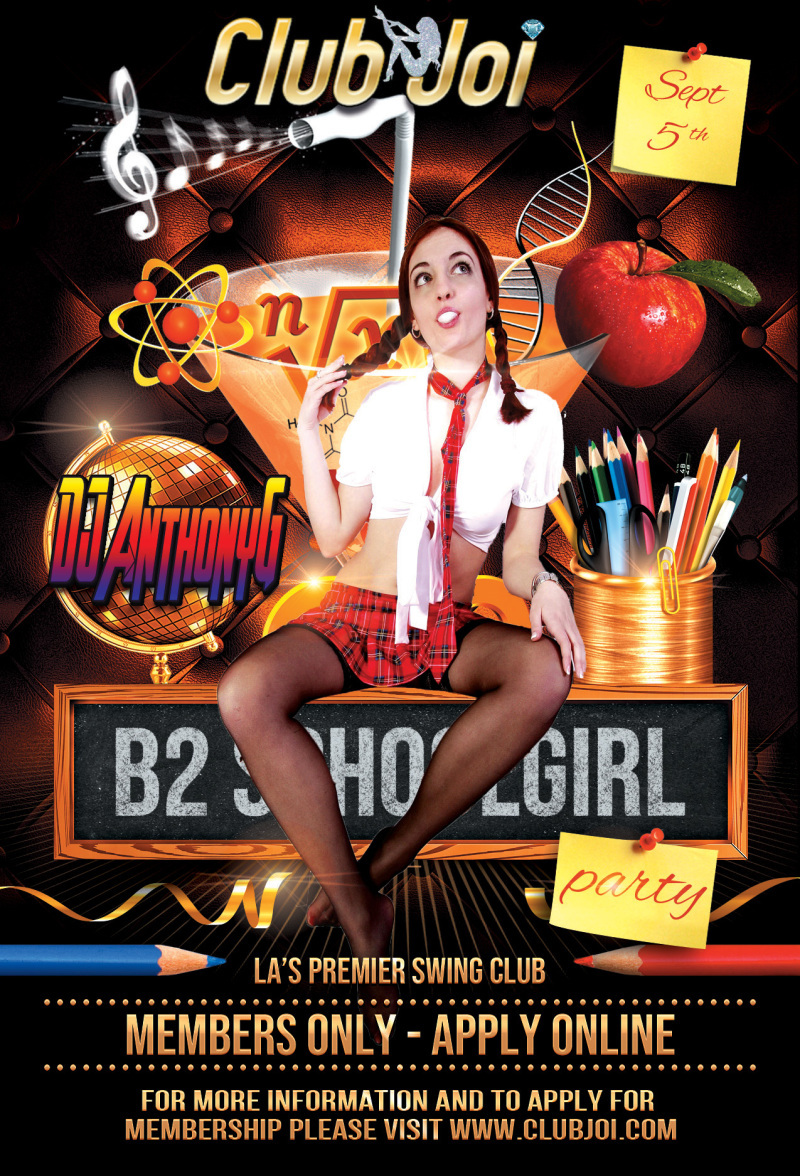Back to Schoolgirl Friday at Club Joi Pigtails and Plaid or face Detention!